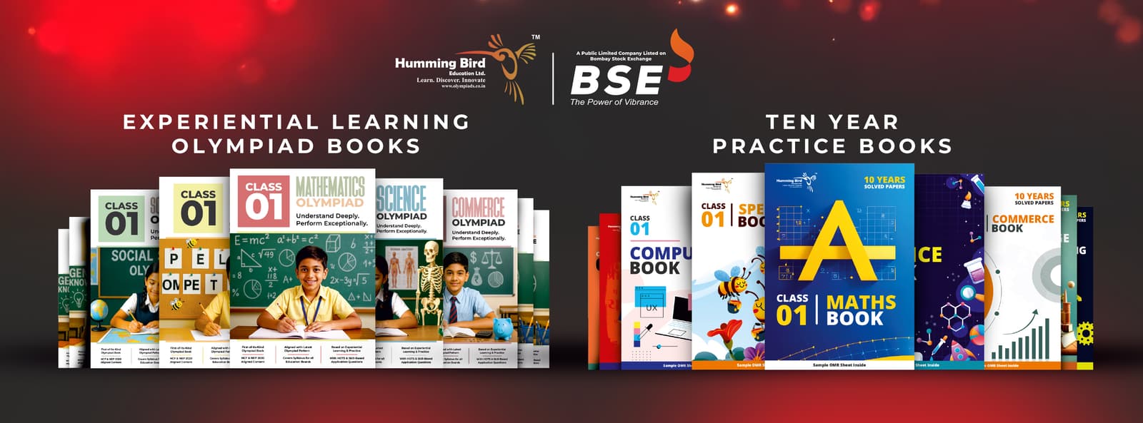 Experiential Learning Olympiad Books and Ten Year Practice Books